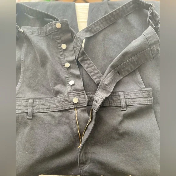 Universal Thread Black Women Jeans Overalls - Picture 4 of 7